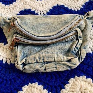 Denim fanny pack